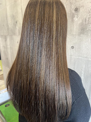 セミロング／ハイライト