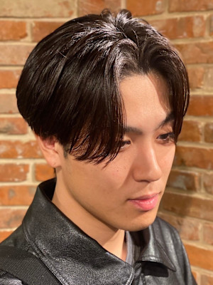 毛流れセンターパート