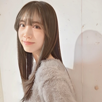 艶感ストレート／髪質改善縮毛矯正／グレージュカラー