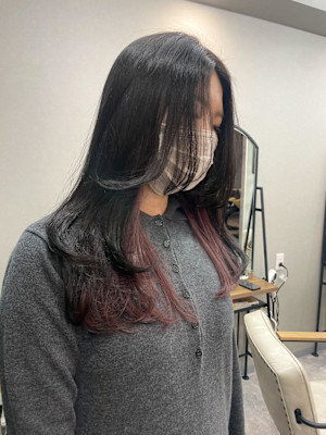 大人可愛い/インナーカラー