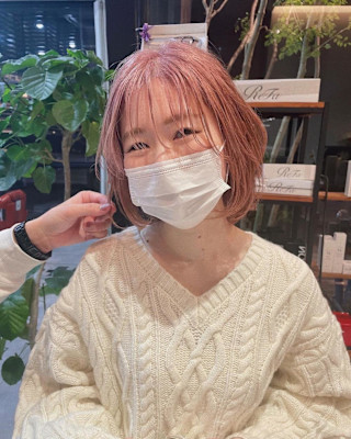 パールピンク&似合わせボブ/佐藤杏丸