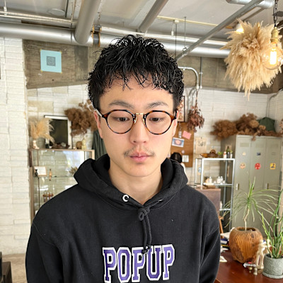 メンズピンパーマ