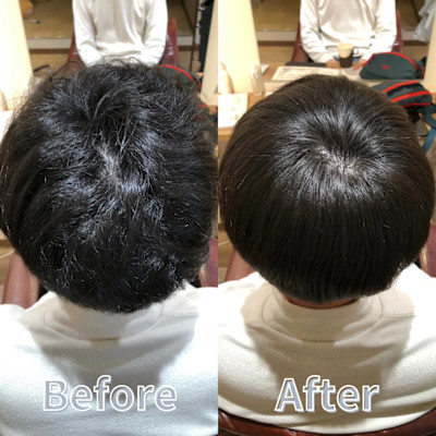 縮毛矯正+カット
