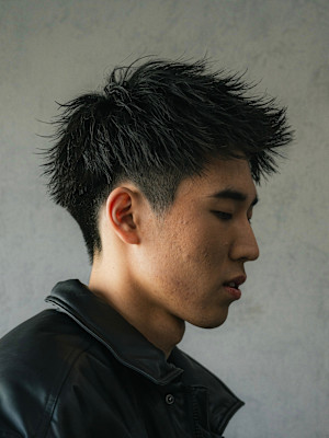 アップバング/短髪/ツーブロック/刈り上げ/ビシネス/社会人