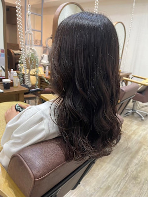 大人かわいい美髪/こなれミディ/ペールベージュ