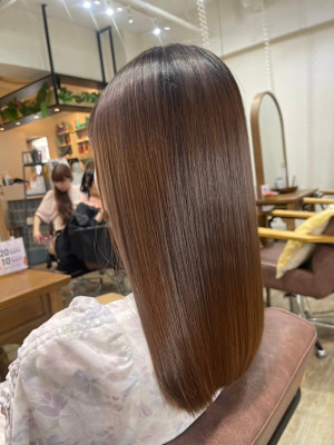 髪質改善トリートメント/酸熱トリートメントでツヤ髪ツヤカラー
