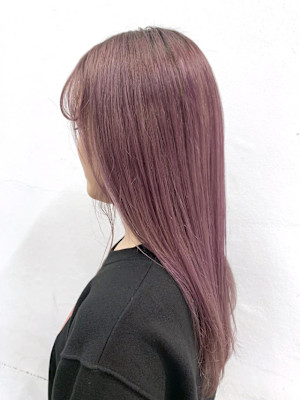 くびレイヤーボブルフネビージュ小顔ワンレンこなれミディ