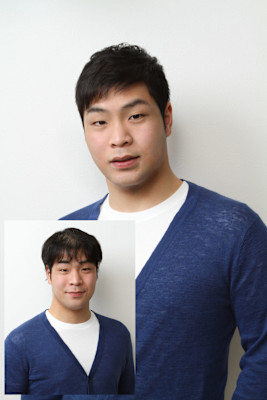     男前アッシュブラックショート