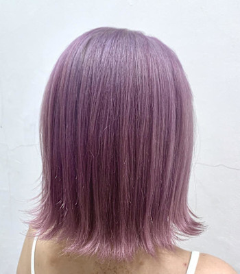 くびレイヤーボブルフネビージュ小顔ワンレンこなれミディ