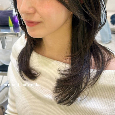 ＊ロングハッシュカット/ロングハイレイヤー