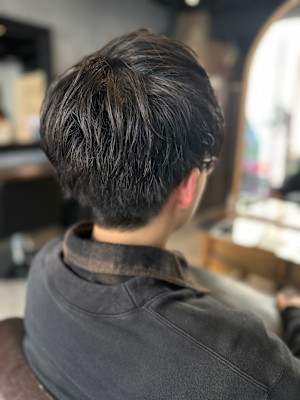 ナチュラルワンカールパーマメンズ