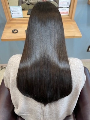 【MICHI 富田店　古作蓮】髪質改善ストレート　艶髪ロング