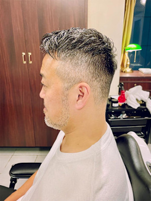 【40代 男性】ロンドンイケオジショート（大宮/バーバー）