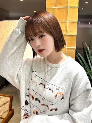 髪質改善＊艶髪ストレート＊ボブ【Zina北千住ミルディス通り