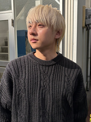 【misaki】メンズウルフ×ホワイトブロンド