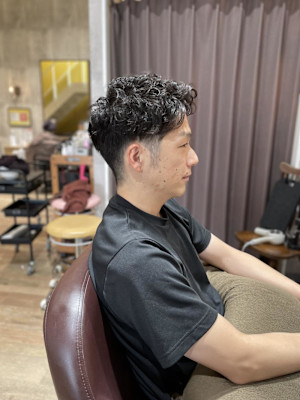 短め強めパーマ