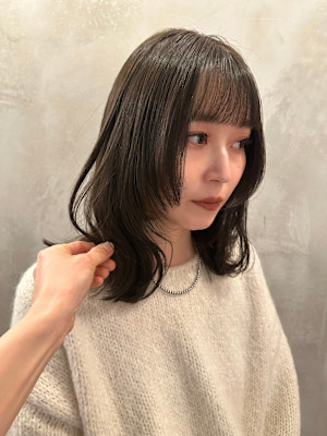 池袋 イルミナカラー 透明感 フェイスレイヤー グレージュ♪