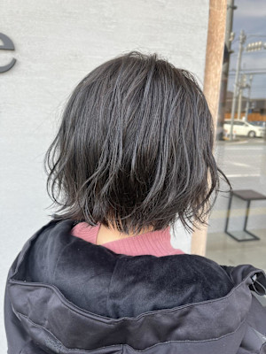 波巻きブルーグレー