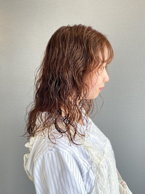 《kitin吉祥寺》オレンジパーマミディアム