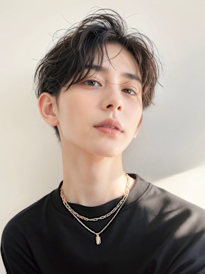 20代30代40代　メンズ　ビズネス　黒髪　ショート