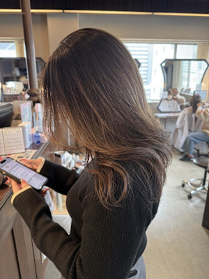 まろやかベージュ/顔周りレイヤー