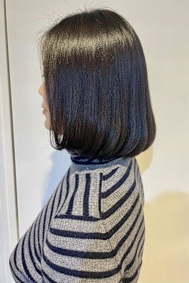 丸みボブ／ワンレングス