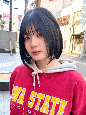 【天神】メルティボブ/ダークグレー/タッセルボブ