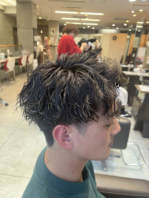 メンズ波巻きスパイラルパーマ