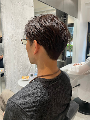 【 メンズショート × ブラウンカラー 】