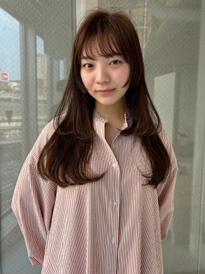 姫カットレイヤー×ロングヘアー