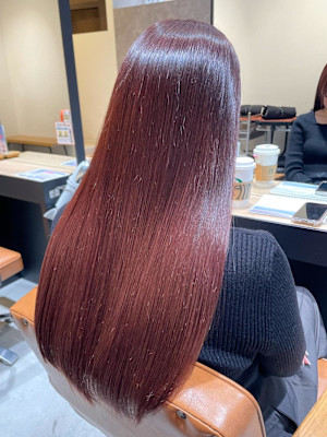 髪質改善×ピンクブラウン♪ 竹崎