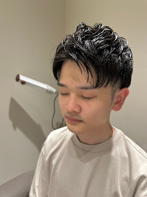 ツーブロアップバング