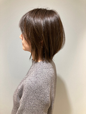 2025冬ヘアーイルミナシアーグレージュボブルフ赤羽美容室