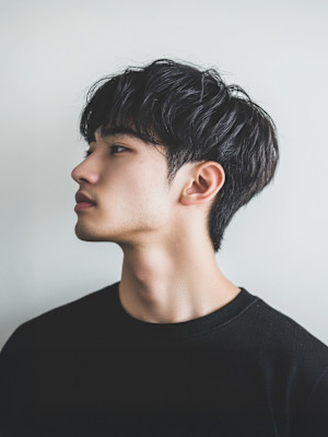 ナチュラルマッシュショート【ナチュラルパーマ】