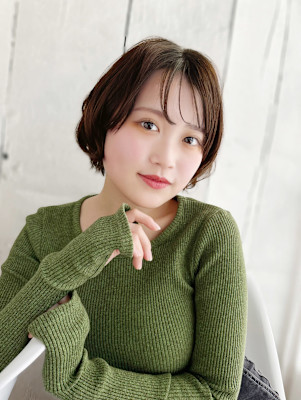 20代30代40代　イメチェン大人可愛いニュアンスボブ