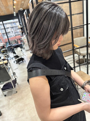 グレージュ　ラベージュ　ミルクティーブラウン　ハイトーン