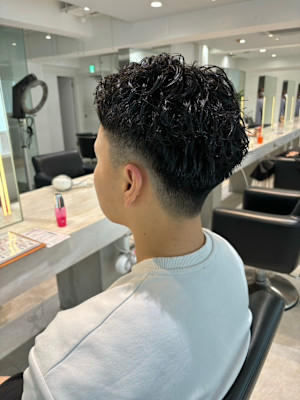 メンズ　ソフトツイストスパイラルパーマ