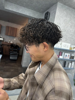 刈り上げマッシュ×波巻きプードル