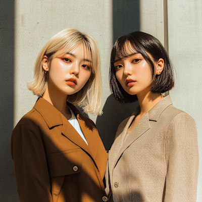 ブリーチカラー、ダブルカラー