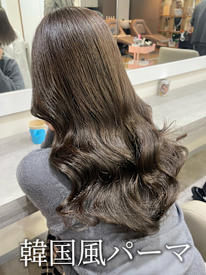 韓国風パーマ/コテ巻き風パーマ/韓国レイヤー