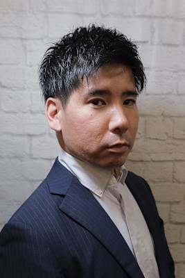 スーツに合うツーブロック束感ショート