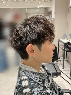 【波巻きシャドウ】マッシュ/メンズパーマ/メンズカット/池袋