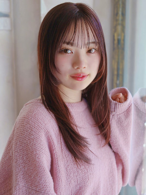 顔周りレイヤースタイル