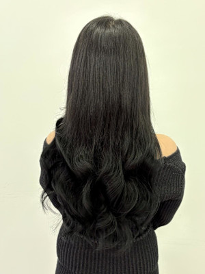 黒髪ロング