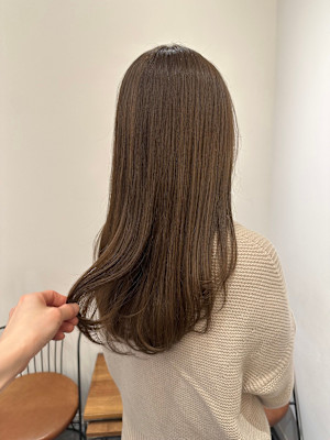 池袋 イルミナカラー 透明感 creamy brown♪