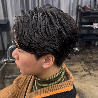 「NIKO」大人センターパートパーマ　ニュアンスパーマ