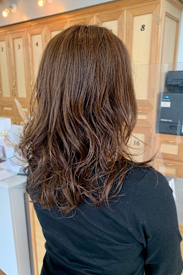 ミディアムレイヤー×大きめカール