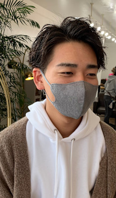 メンズショート×シャドウパーマ