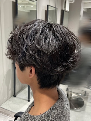 【波巻きシャドウ】マッシュ/メンズパーマ/メンズカット/池袋