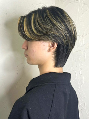 【Reir_下北沢】*メンズ韓国風+メッシュハイライト*